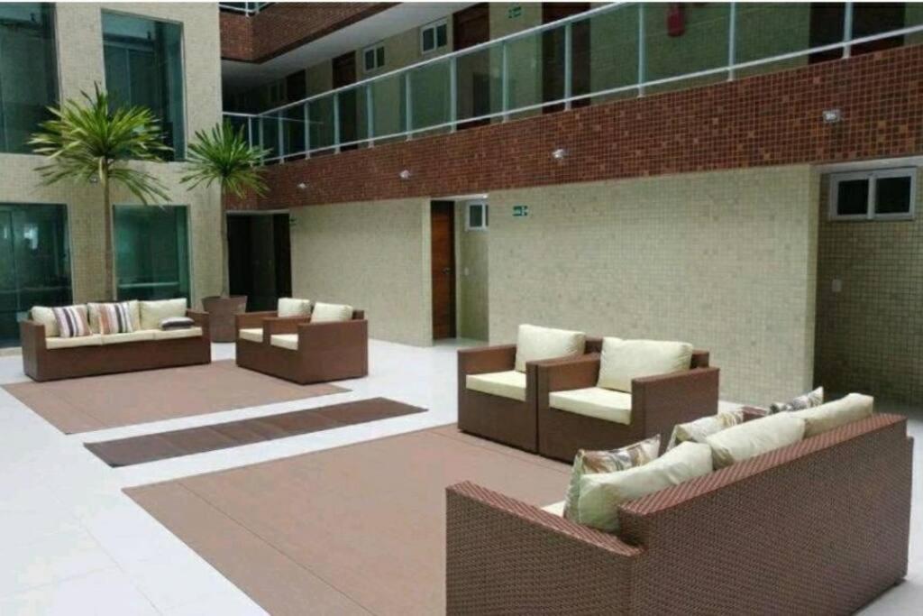 Flat Bello Plaza - Piscina Com Vista Da Orla Cabedelo Eksteriør billede